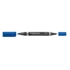 Kép 2/2 - Alkoholos marker, F/M, 0,6/1,5 mm, kúpos, kétvégű, STAEDTLER "Lumocolor Duo 348", kék