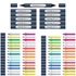 Kétvégű marker készlet, 72 darabos, SCHNEIDER „Paint-It 040 Twin marker Set complete”, 30 különböző szín