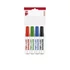 Kép 2/2 - Tábla- és flipchart marker készlet, 1-3 mm, kúpos, ICO "Plan", 4 különböző szín