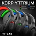 Kép 4/8 - The G-Lab Fejhallgató - KORP YTTRIUM (mikrofon, 3,5 Jack, hangerőszabályzó, nagy-párnás, RGB, fekete)