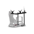 Trak Racer Szimulátor kiegészítő - Large Freestanding Triple Monitor Stand - 1200mm / 47.25