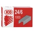Kép 2/2 - Tűzőkapocs, 24/6, ICO, 1000db/doboz