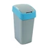 Kép 1/2 - Billenős szelektív hulladékgyűjtő, műanyag, 45 l, CURVER, kék/szürke