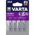 Kép 1/2 - Elem, AAA mikro, 4 db, lítium, VARTA "Ultra Lithium"