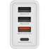 Hálózati töltő, 1xUSB-C PD (20W), USB-A QC 3.0, 2xUSB-A (10W), VERBATIM, fehér
