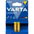 Kép 2/3 - Varta 4103101412 Longlife AAA (LR03) alkáli mikro ceruza elem 2db/bliszter