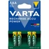Tölthető elem, AAA mikro, 4x800 mAh, előtöltött, VARTA 