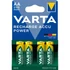 Kép 3/5 - Tölthető elem, AA ceruza, 4x2100 mAh, előtöltött, VARTA "Power"