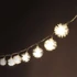 Kép 1/2 - Zúzmara alakú 3cm/1,5m/meleg fehér/10db LED-es/2xAA elemes fénydekoráció