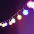 Zúzmara alakú 3cm/1,5m/több színű/10db LED-es/2xAA elemes fénydekoráció