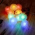 Kép 2/4 - Zúzmara alakú 3cm/1,5m/több színű/10db LED-es/2xAA elemes fénydekoráció