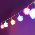 Kép 1/2 - Zúzmara alakú 3cm/5m/több színű/50db LED-es/3xAA elemes fénydekoráció