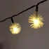 Zúzmara alakú 3cm/6m/IPX3 szabványos/meleg fehér/30db LED-es/napelemes fénydekoráció