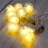 Kép 2/2 - Zúzmara alakú 3cm/1,5m/meleg fehér/10db LED-es/2xAA elemes fénydekoráció