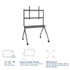 ACT AC8372 Mobile TV/monitor floor stand, 50” to 86” VESA