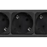Kép 1/8 - Akyga AK-SP-06B Túlfeszültségvédő Kapcsolóval 5DIN 3m Black