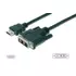 Kép 1/3 - Assmann HDMI adapter cable type A-DVI-D(18+1) (Single Link) M/M 3m Black