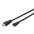 Kép 1/3 - Assmann HDMI High Speed Ethernet connection cable HDMI - mini HDMI 2m Black