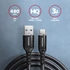 Kép 5/6 - AXAGON BUCM-AM15AB HQ USB-C <> USB-A Cabel 1,5m Black