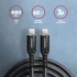 Kép 1/7 - AXAGON BUCM-CM10AB HQ USB-C <> USB-C Cable 1m Black