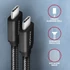 Kép 2/7 - AXAGON BUCM3-CM30AB Speed USB-C <> USB-C 3.2 Gen 1 Cable 3m Black