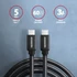 Kép 6/7 - AXAGON BUCM3-CM30AB Speed USB-C <> USB-C 3.2 Gen 1 Cable 3m Black