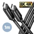 Kép 1/9 - AXAGON BUCM432-CM10AB Speed USB-C <> USB-C 4 Gen 3x2 Cable 1m Black