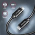Kép 2/9 - AXAGON BUCM432-CM10AB Speed USB-C <> USB-C 4 Gen 3x2 Cable 1m Black