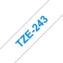 Kép 4/5 - Feliratozógép szalag, 18 mm x 8 m, BROTHER, "TZe-243" fehér-kék