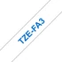 Kép 7/8 - Feliratozógép szalag, vasalható, 12 mm x 3 m, BROTHER, "TZe-FA3" fehér-kék