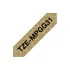 Brother TZe-MPGG31 laminált P-touch szalag (12mm) Black on Gold Mint - 4m