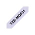 Brother TZe-MQF31 laminált P-touch szalag (12mm) Black on Pastel Purple - 4m
