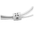 Kép 1/3 - FIXED Data and charging cable with USB/Lightning connectors, 1 meter, MFI certified, 20W Fehér