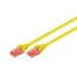 Kép 1/5 - Digitus CAT6 U-UTP Patch Cable 0,25m Yellow