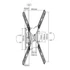 Kép 9/9 - Equip TV Fali konzol - 650405 (23"-55", dönthető, forgatható, Max.: 30kg, fekete)
