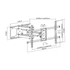 Kép 7/7 - Equip TV Fali konzol - 650324 (37"-90", Max.: 75kg, dönthető, forgatható, fekete)