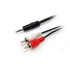 Kép 6/9 - Audio kábel, 3,5 mm jack-2xRCA, 2,5 m, EQUIP