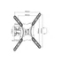 Kép 9/9 - EQuip 23"-55" Pivoting TV Wall Mount Bracket Black