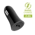 Kép 4/5 - FIXED set of car charger with USB output and USB/micro USB cable, 1 meter, 12W Fekete