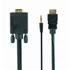 Kép 3/3 - Gembird A-HDMI-VGA-03-10 HDMI to VGA and audio adapter cable single port 3m Black