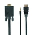 Kép 3/3 - Gembird A-HDMI-VGA-03-6 HDMI to VGA and audio adapter cable single port 1,8m Black