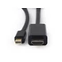 Kép 1/4 - Gembird CC-MDP-HDMI-6 miniDisplayPort to HDMI 4K cable 1,8m Black