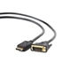 Kép 1/3 - Gembird CC-DPM-DVIM-3M DisplayPort to DVI-D (Dual Link) (24+1) adapter cable 3m Black