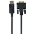 Kép 2/4 - Gembird CC-DPM-DVIM-6 DisplayPort to DVI-D (Dual Link) (24+1) adapter cable 1,8m Black