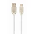 Kép 1/2 - Gembird CC-USB2R-AMCM-2M-W Premium rubber Type-C USB charging and data cable 2 m White