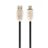 Kép 1/2 - Gembird CC-USB2R-AMmBM-1M microUSB Premium rubber charging and data cable 1m Black