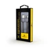 Gembird CC-USB2S-AMLM-2M-BG Lightning Premium spiral metal 8-pin charging and data cable 2m Metallic Grey