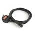 Kép 2/4 - Gembird PC-187 UK Power cord 1,8m Black