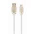 Kép 1/2 - Gembird Premium rubber 8-pin charging and data cable 2m White