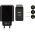 Kép 1/2 - Goobay Dual USB Wall Quick Charge Black